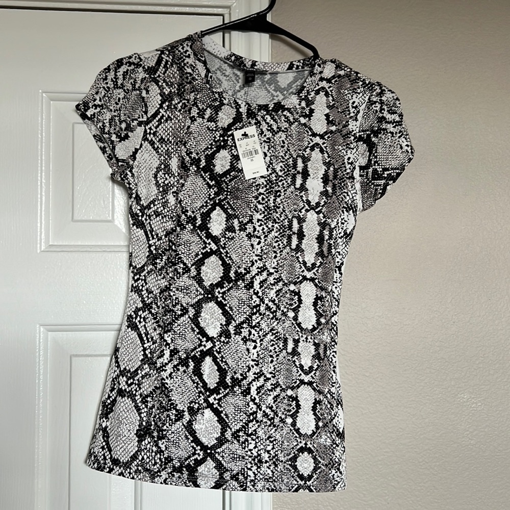 Express Snake Print Top XS